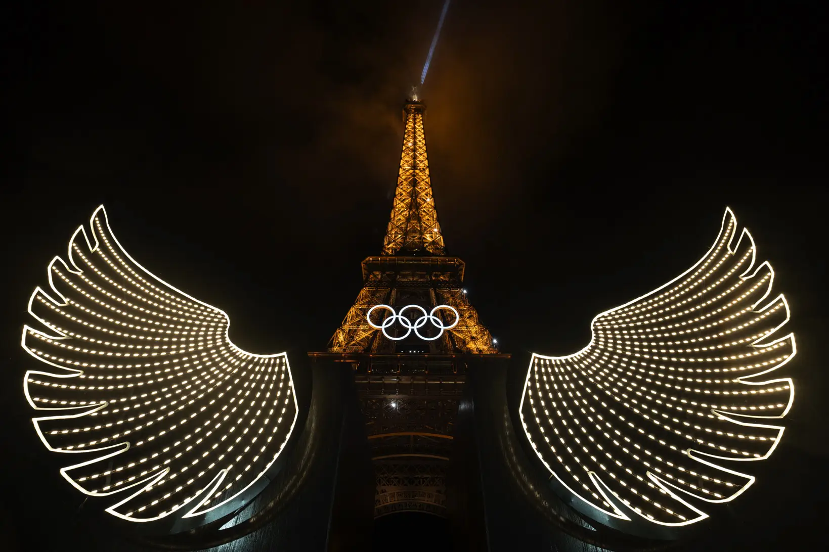 Eiffel Tower with wings