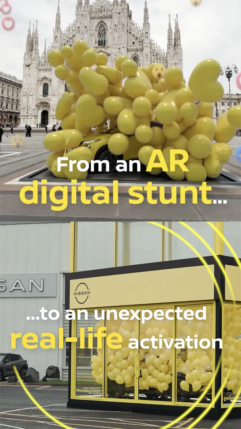 From an AR digital stunt to an unexpected real-life activation