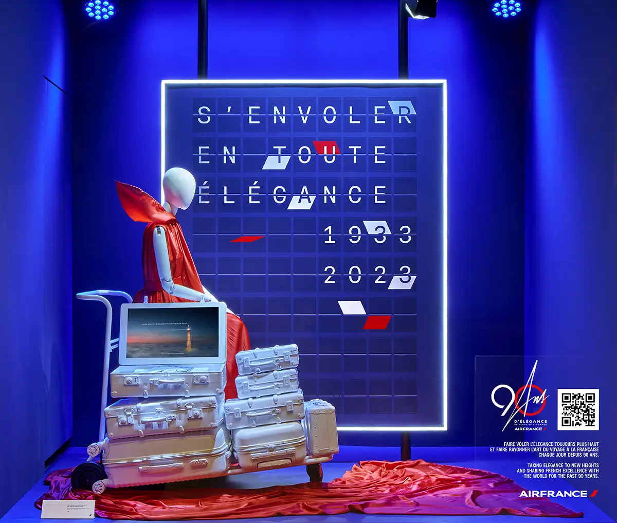 Air France red dress from the famous brand advertising