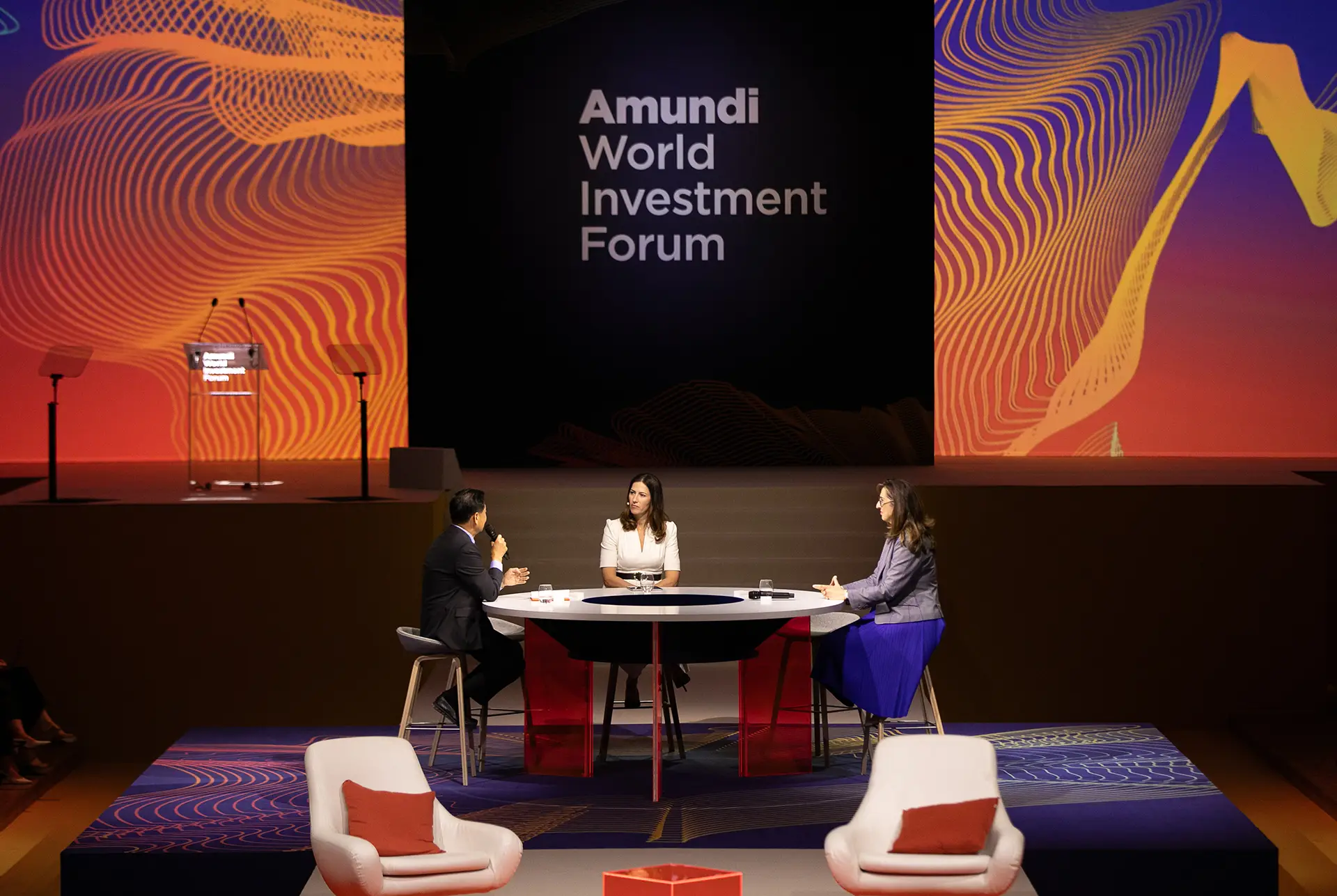 Panel discussion between speakers on the main stage