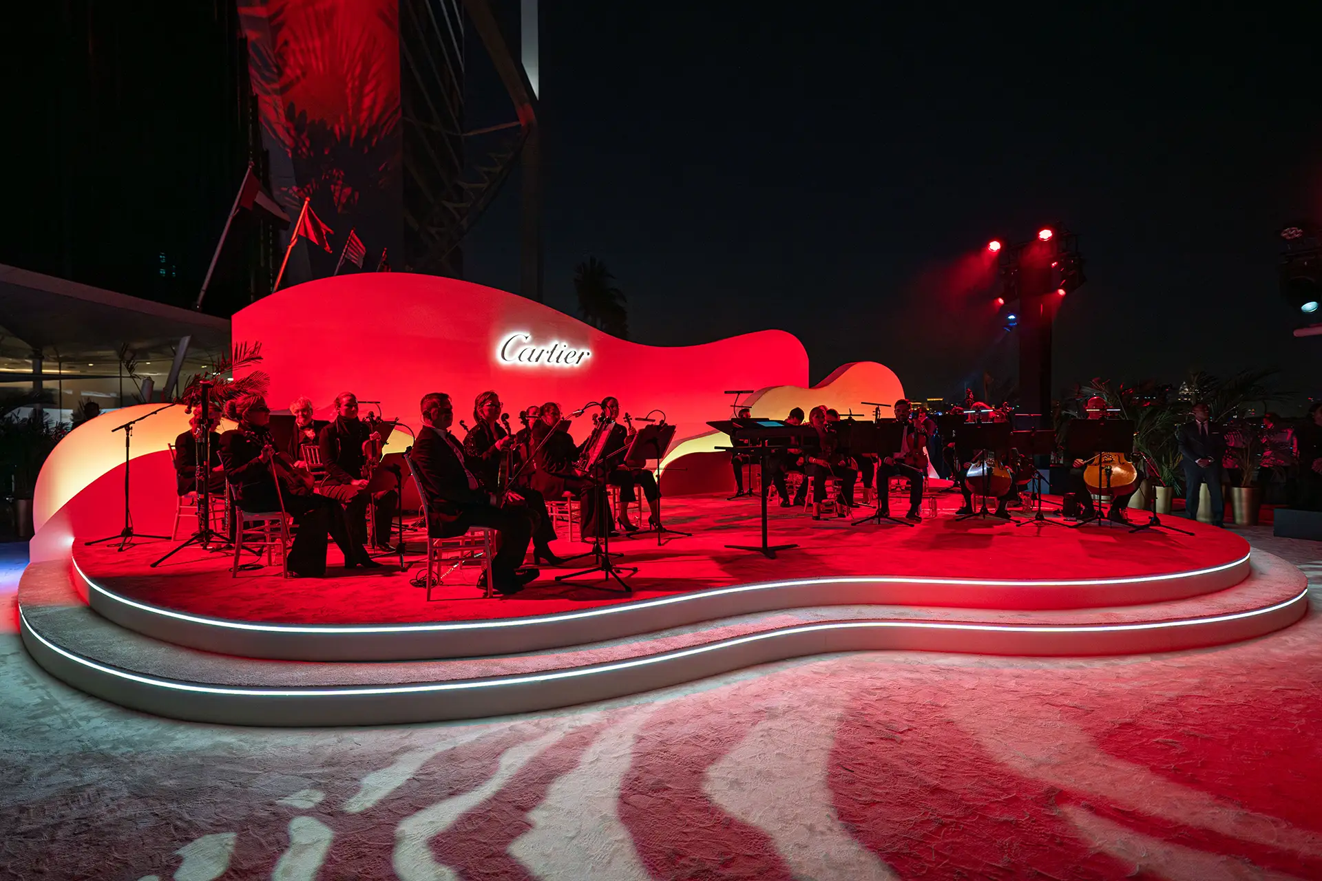 Orchestra on stage