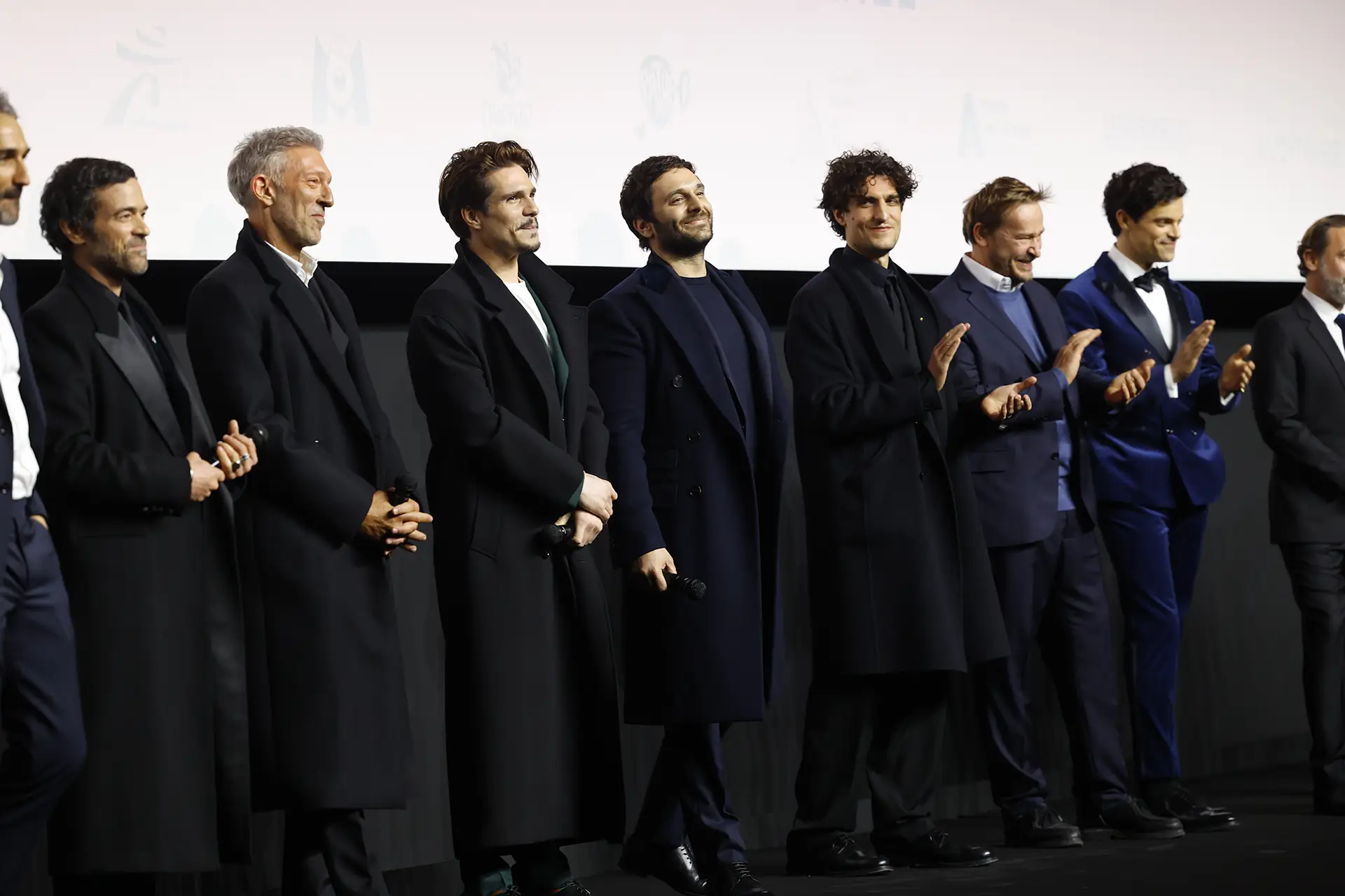 Cast on stage before the movie screening