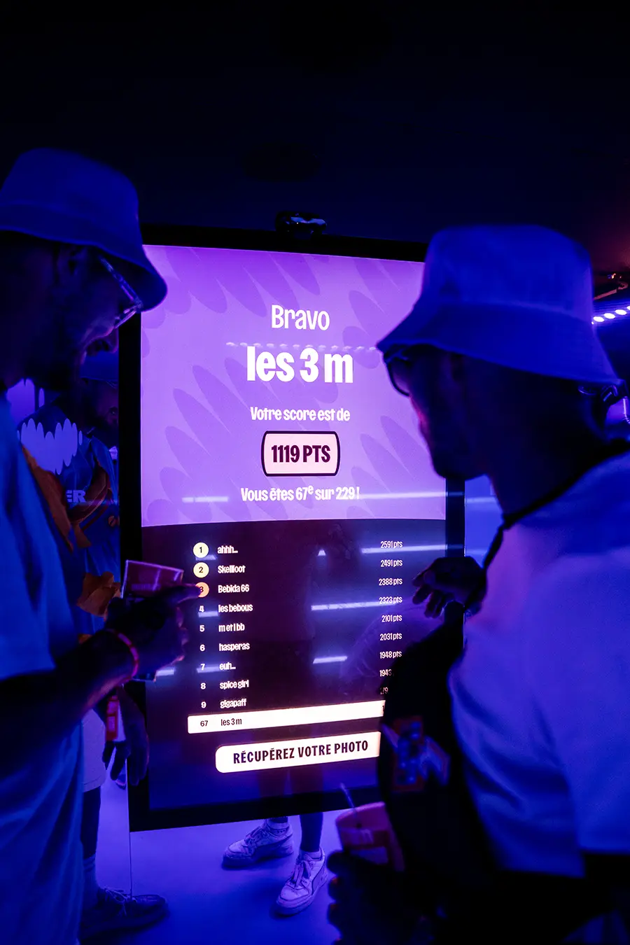 Deezer Music Quiz scoreboard