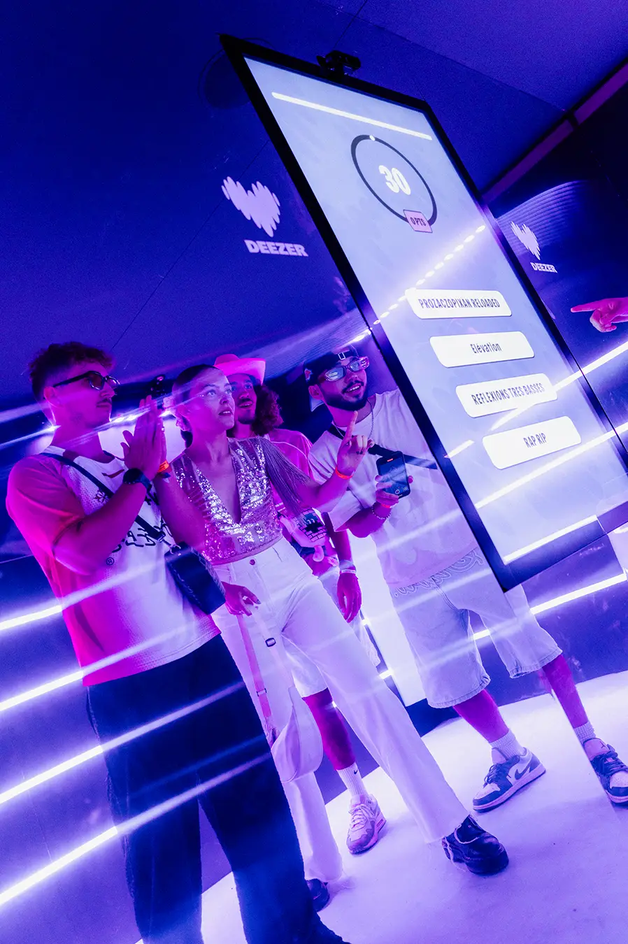 Deezer Music Quiz booth at Rose Festival