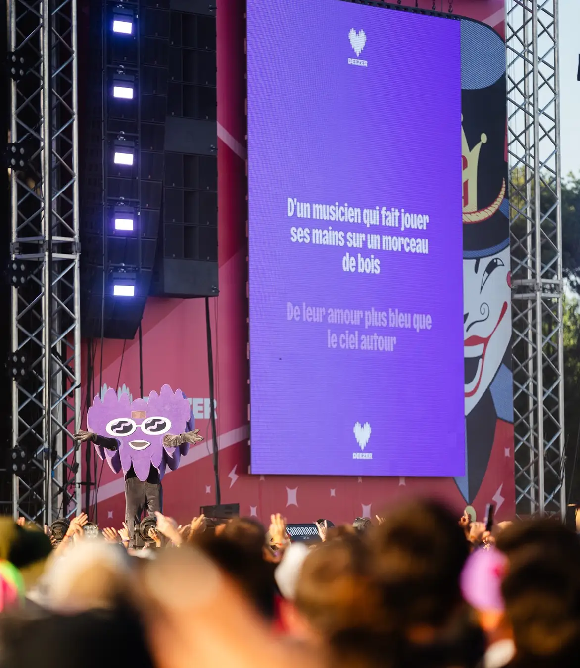 DEE on stage at a festival